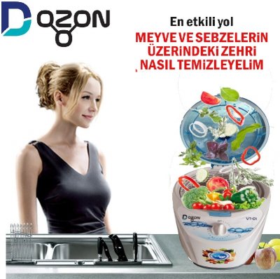 Ozonlu Sebze Meyve Yıkayıcı